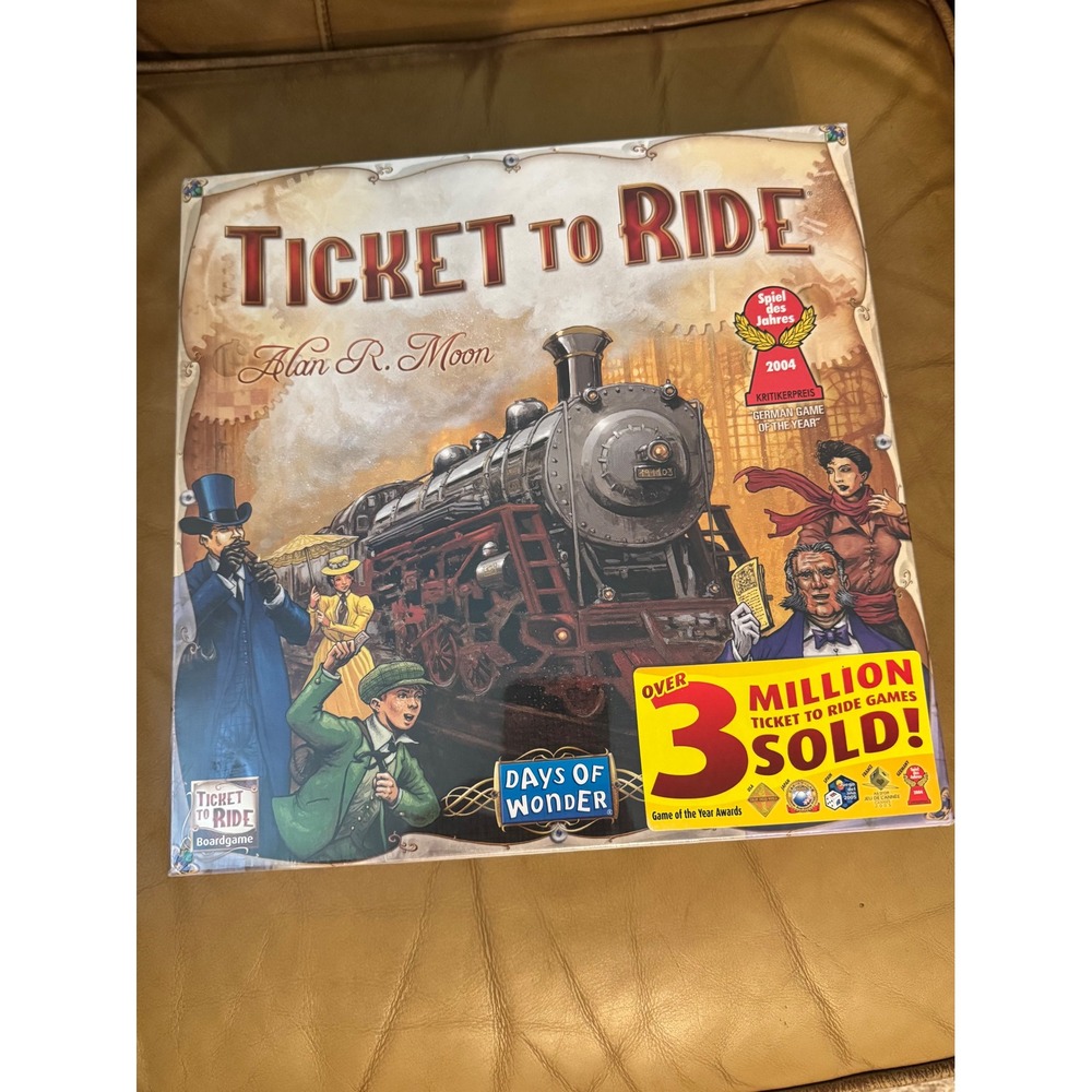 Ticket to Ride Board Game Days of Wonder Alan R Moon Sealed New North America